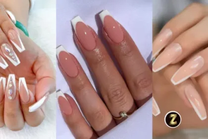 Glossy Pink & White Coffin Nails: Instant Glam Ideas